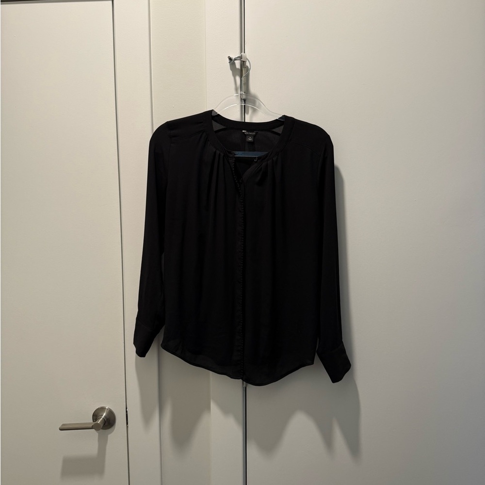 Ann Taylor Classic Black Blouse